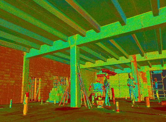 How FRAMECAD software integrates with 3D scanning, optimising internal wall construction 3